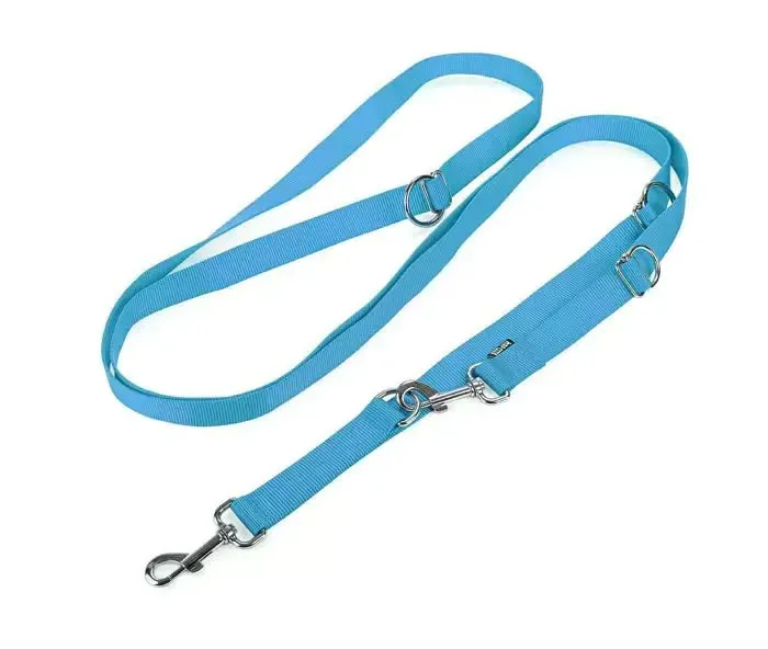 Happet Hundeleine S blau 3 m verstellbar Nylon