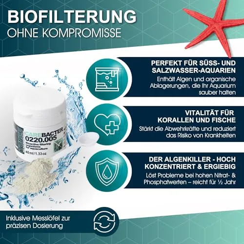 TUNZE Care Bacter Filtersubstrat 40ml Algenpflege