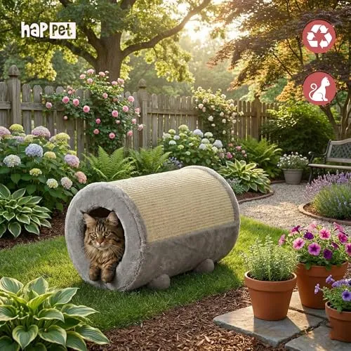Happet Wandkratzbrett Katze 11x56 cm Sisal creme