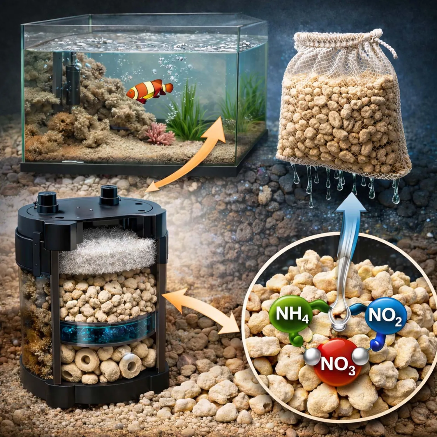 SunSun Korallensand Filtermedium 0,5 kg grob