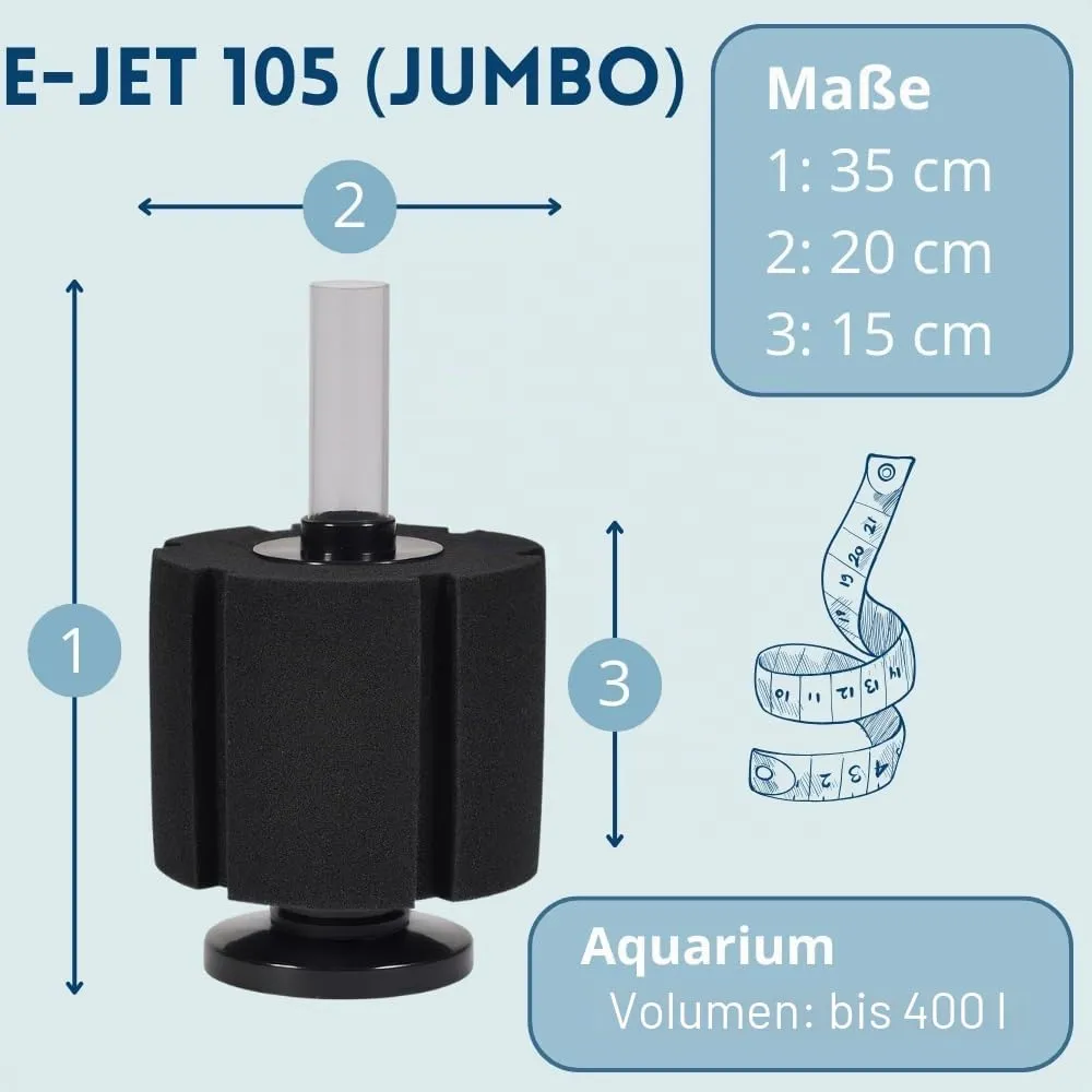 Happet E-Jet Jumbo Schwammfilter Innenfilter 800 L