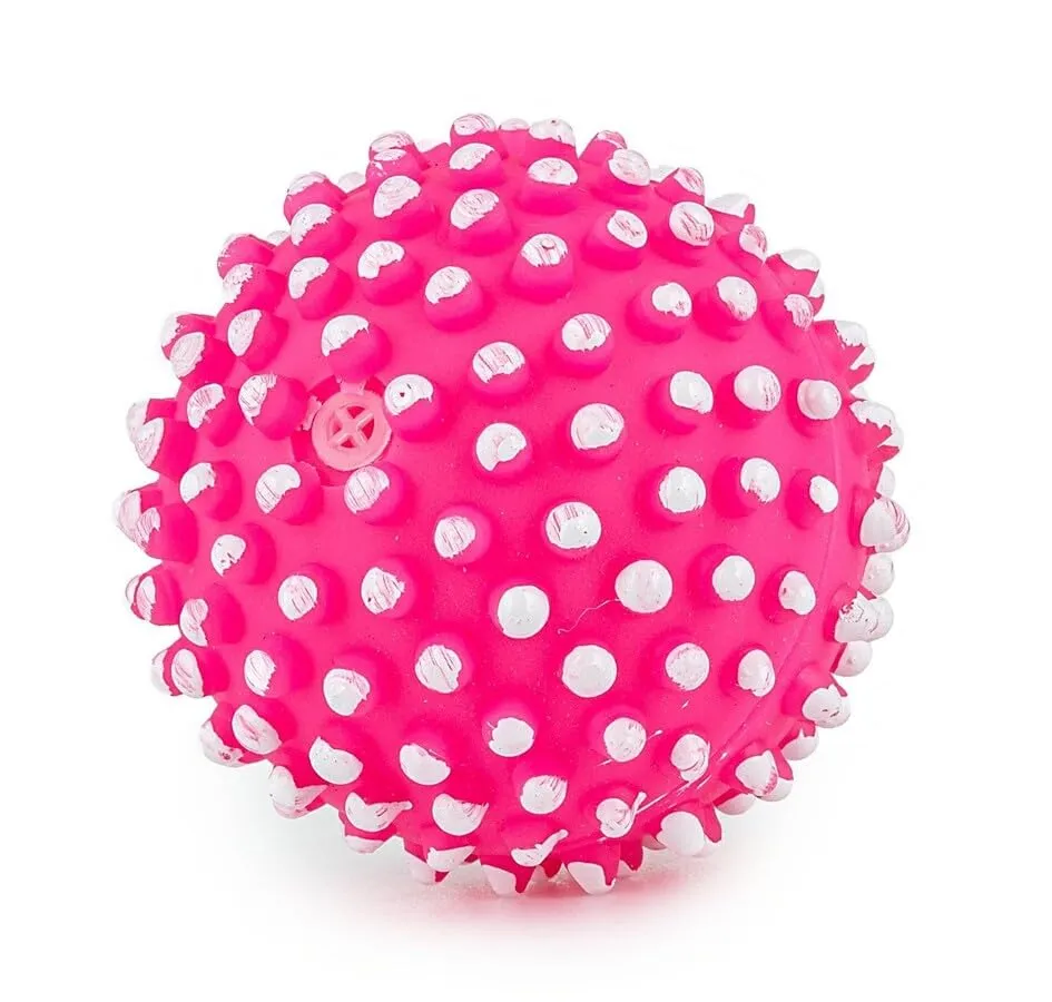 Happet Noppenball 6,5 cm Quietschball Rosa Vinyl