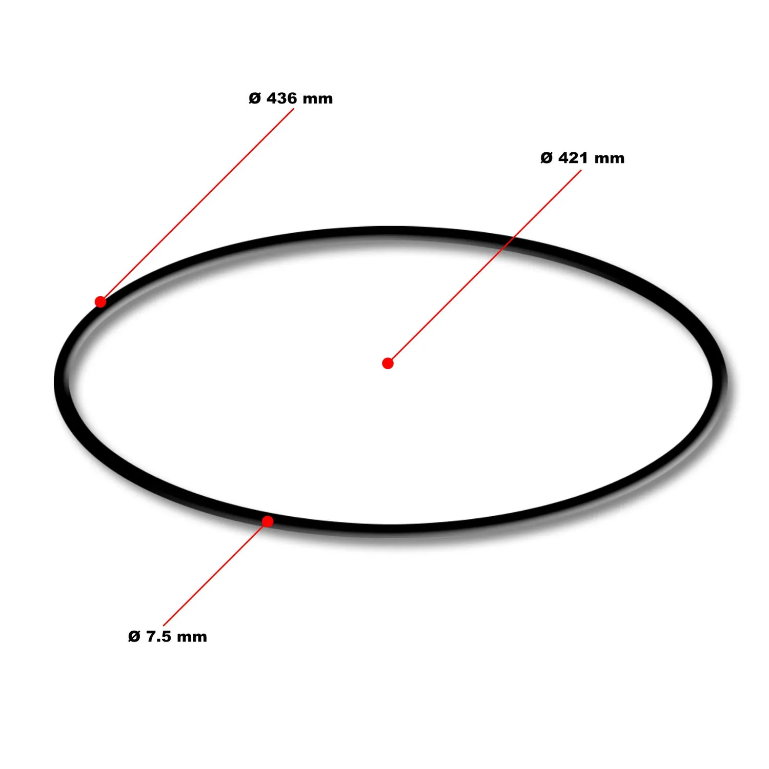 SunSun CPF-20000/50000 O-Ring 421x7,5 mm Druckteichfilter Dichtung