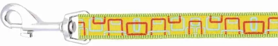 Happet Hundeleine 1,2 m x 2,5 cm Grün Geometrisch