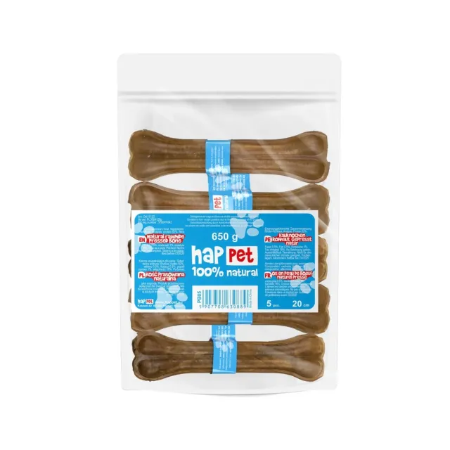 Happet Pressknochen Kauknochen 20 cm 5 Stück proteinreich