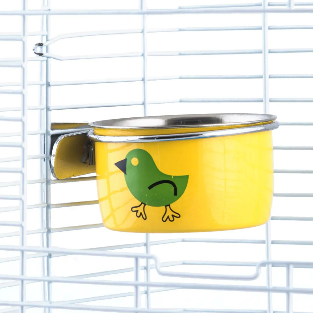Happet Wasserschale 0,3L Edelstahlnapf zum Hängen Silber