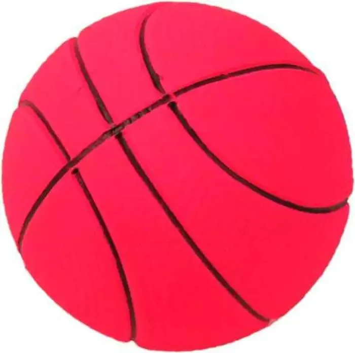Happet Basketball Hundespielzeug 72mm gelb Schaumstoff weich