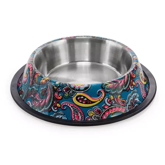 Happet Napf 12 cm 0,2 L blau Edelstahl mit Motiv