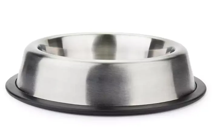 Happet Deluxe Hundenapf 30cm 1,5L Silber Matt Edelstahl