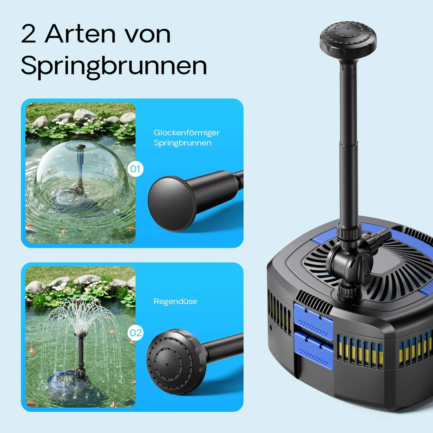 SunSun CUF-5800 Springbrunnenpumpe 5200 l/h 11 W UVC