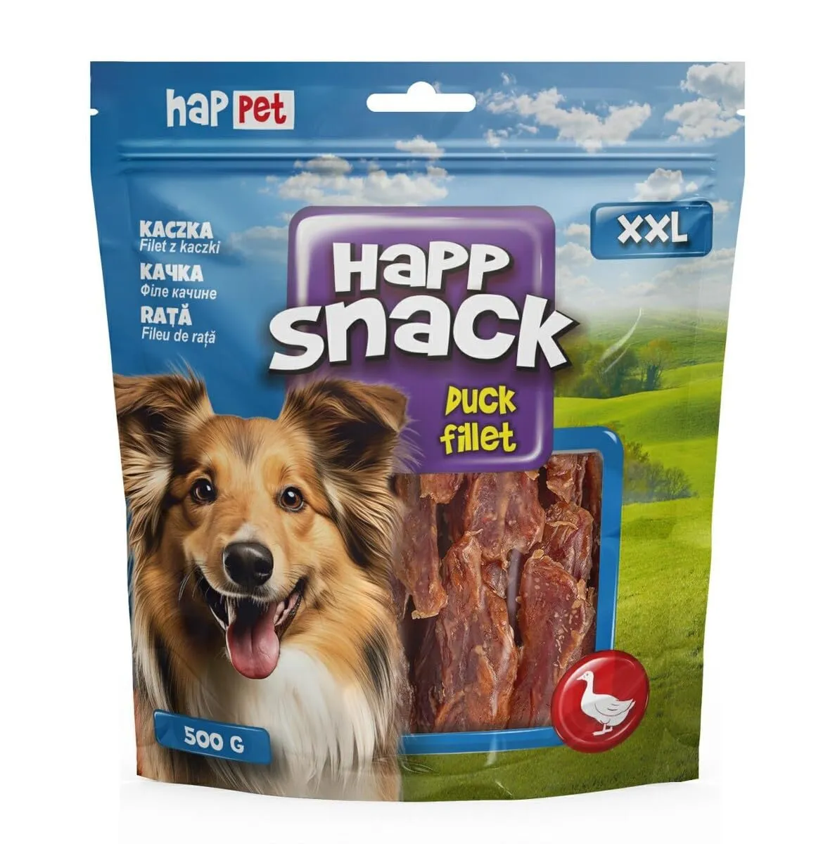 Happet Entenfilets Hundeleckerli 500 g proteinreich Training