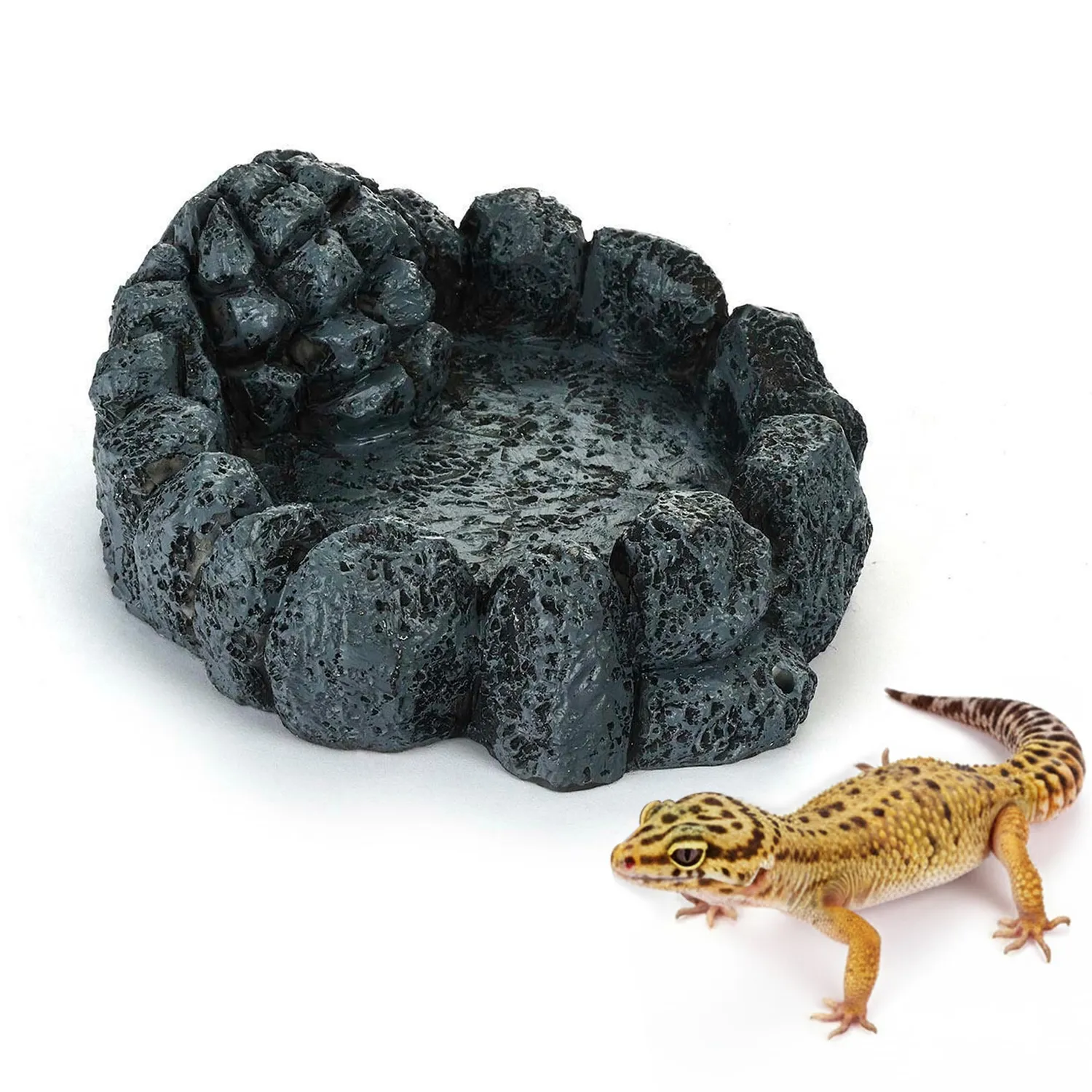 Happet Tiefer Napf 25 cm Terrariumschale Steinoptik