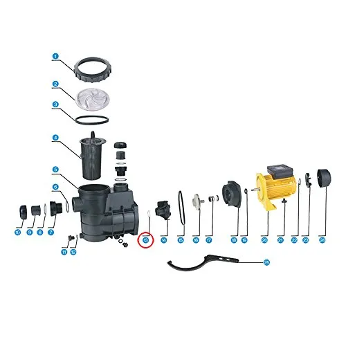 SunSun HZS-550 O-Ring 3 Dichtung Poolpumpe dicht