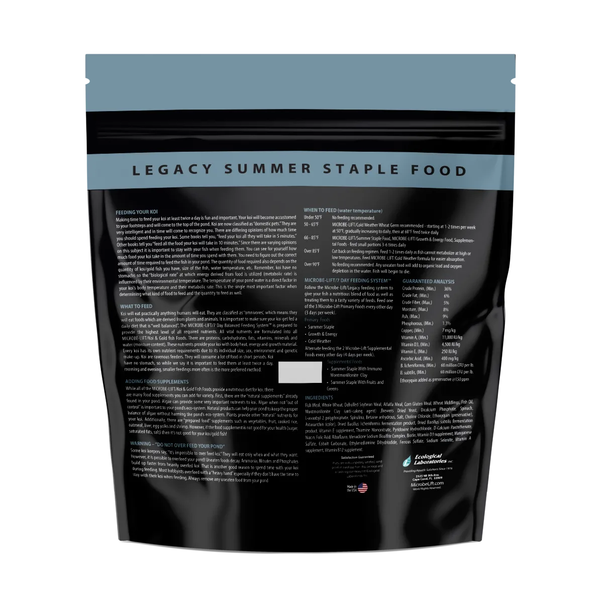 Microbe-Lift Legacy Immuno Food Teichfutter immun