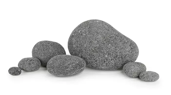 Happet Lavasteine schwarz 10-20 cm Aquariumdeko 1 kg porös