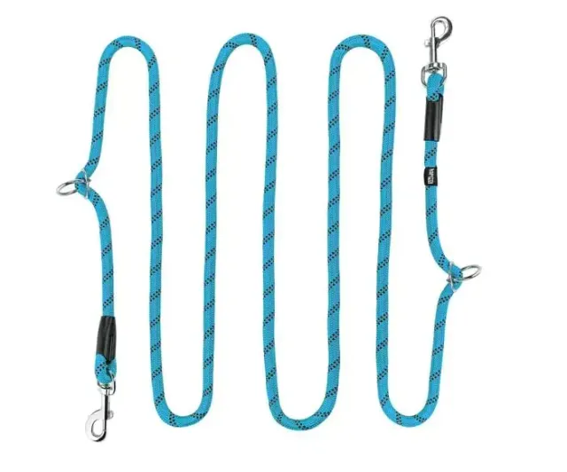 Happet Seilleine S Blau 3 m Nylon-Hundeleine verstellbar