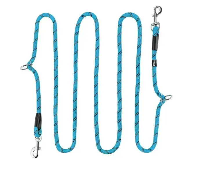 Happet Seilleine S Blau 3 m Nylon-Hundeleine verstellbar
