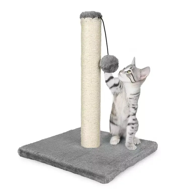 Happet Katzenkratzer Kratzbaum 41 cm Sisal mit Ball