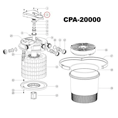 SunSun CPA-20000 UVC-Anschlusseinheit Filter