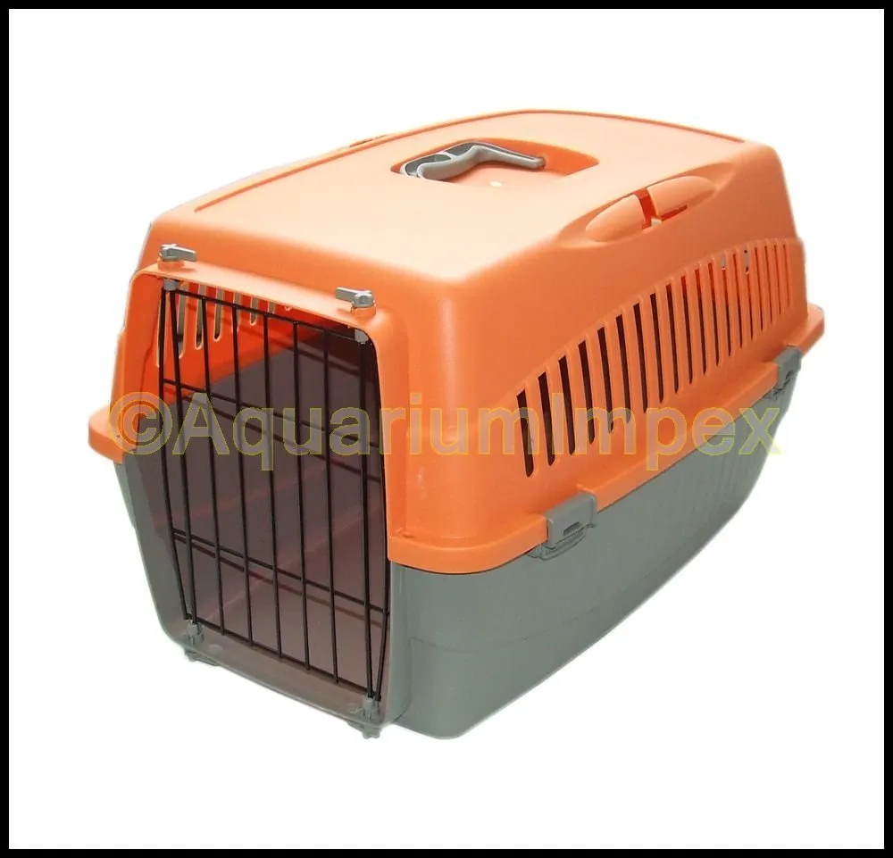 Happet Carrier Doggy Transportbox Hund M Orange 54cm