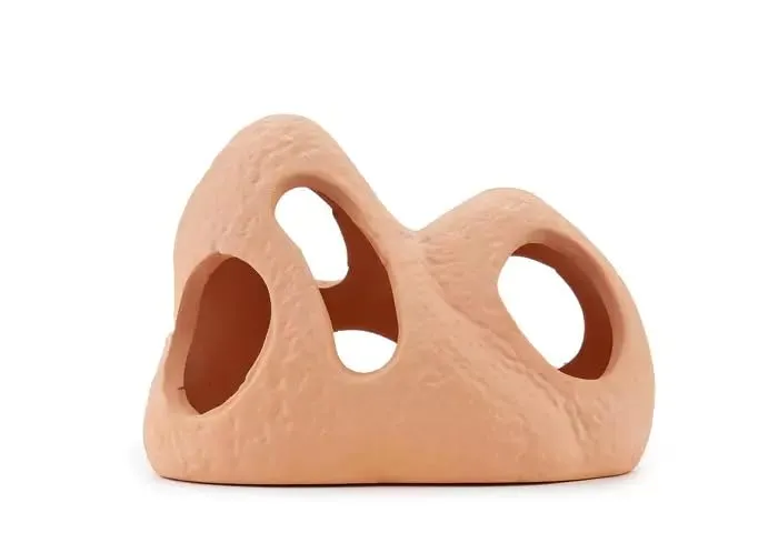 Happet Stein 11 cm Aquariendeko beige Keramik