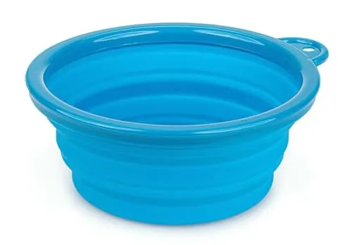 Happet Faltschale Napf blau 0,35 L Silikon