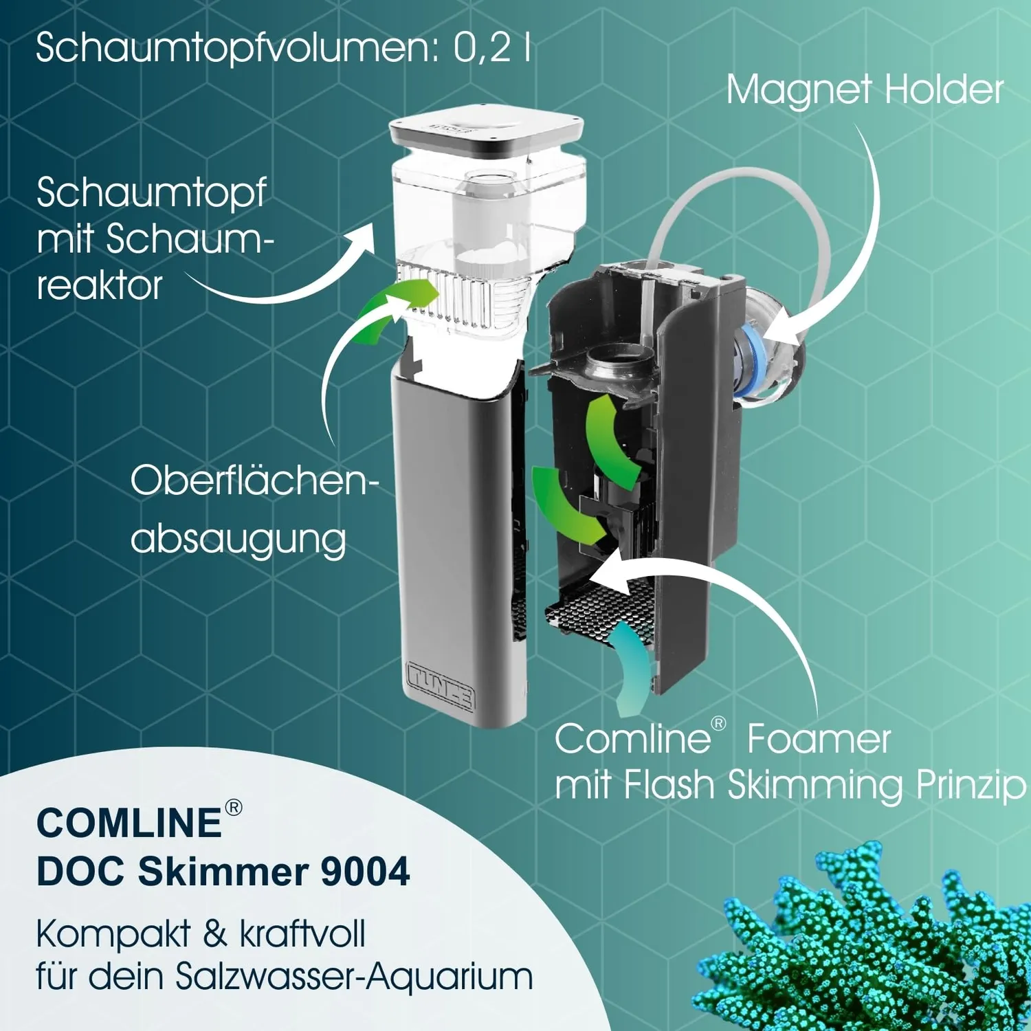 Tunze Comline DOC Skimmer 9004 DC Eiweißabschäumer 300 l