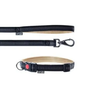 Happet Soft Style Leinen-Set M schwarz-beige Nylon