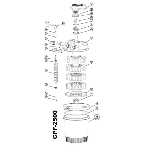 SunSun CPF-2500 Filterbehälter Ersatzteil Druckteichfilter