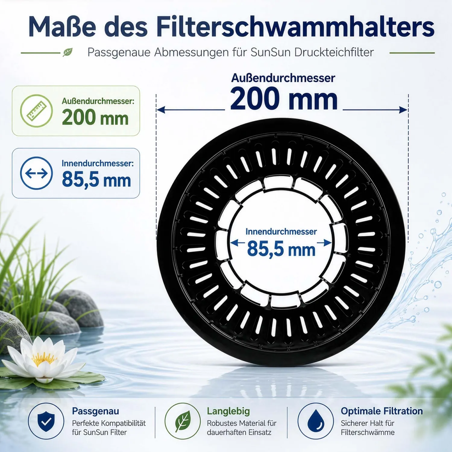 SunSun CPF CPA Filterschwammhalter Ersatzteil 20000-50000