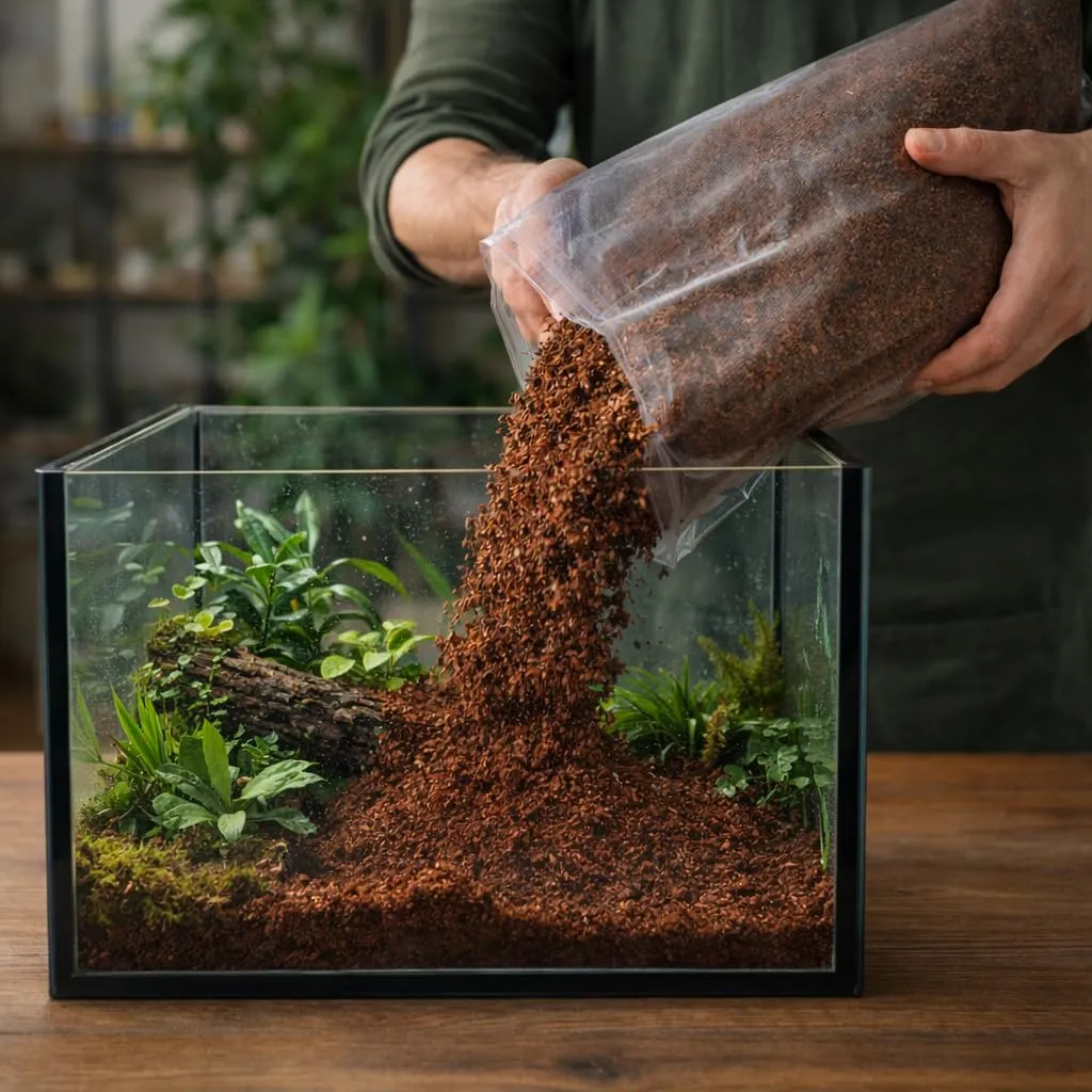 Happet Kokosboden 3 L Terrariensubstrat Natur für Reptilien