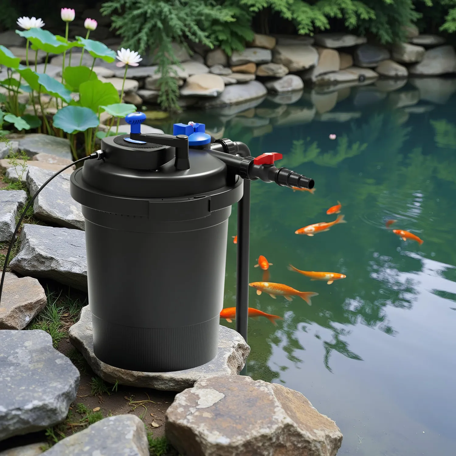 SunSun CPF-10000 Teichfilter-Set 10000L mit 11W UVC