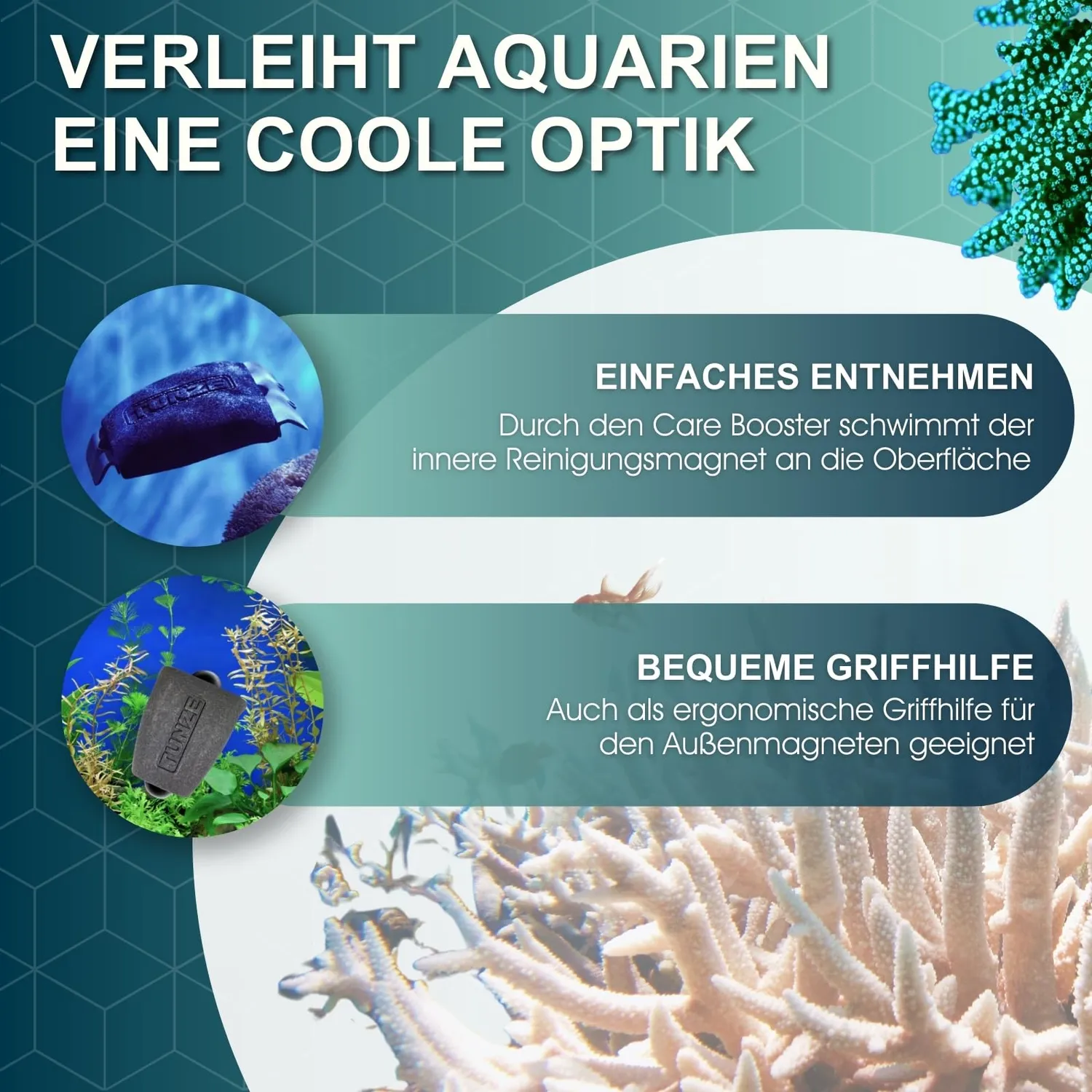 Tunze Care Booster Schwimmkörper Algenmagnet Griff