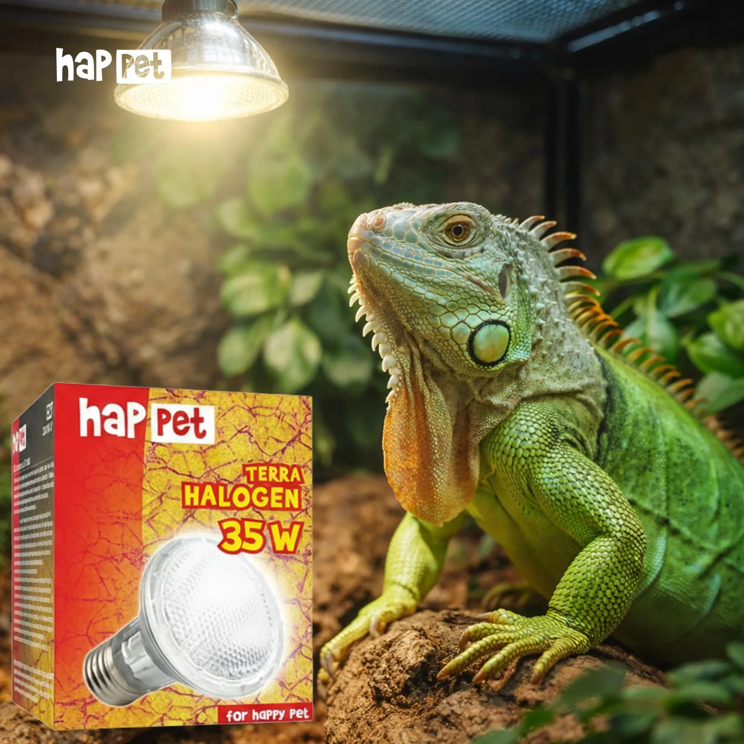 Happet Terrarium Wärmelampe 35W E27 UVA Sonnenplatz