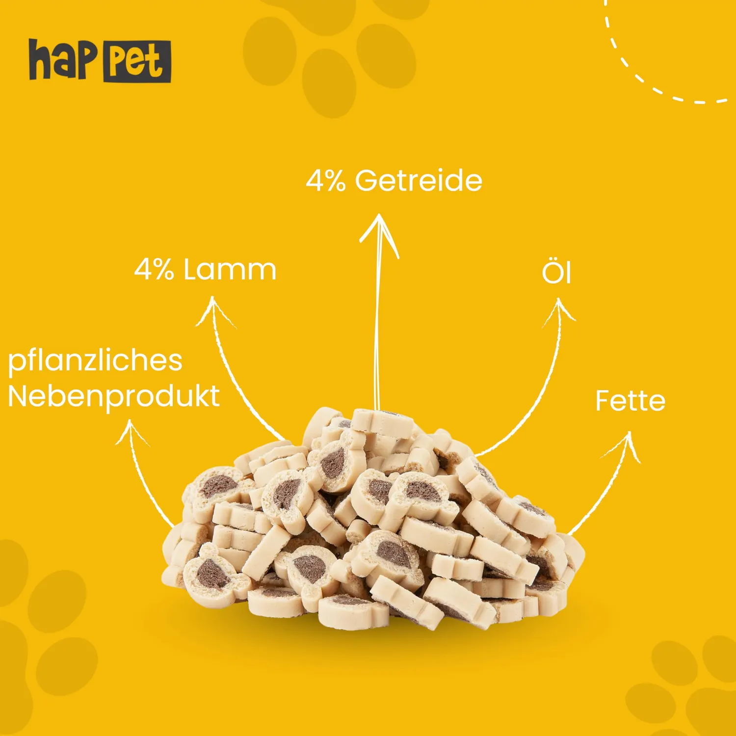 Happet Trainers Bären Hundeleckerli 200g Reis-Lamm