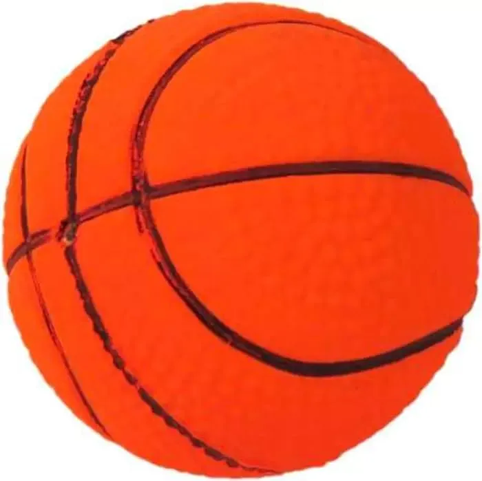 Happet Basketball Hundespielzeug 72mm gelb Schaumstoff weich