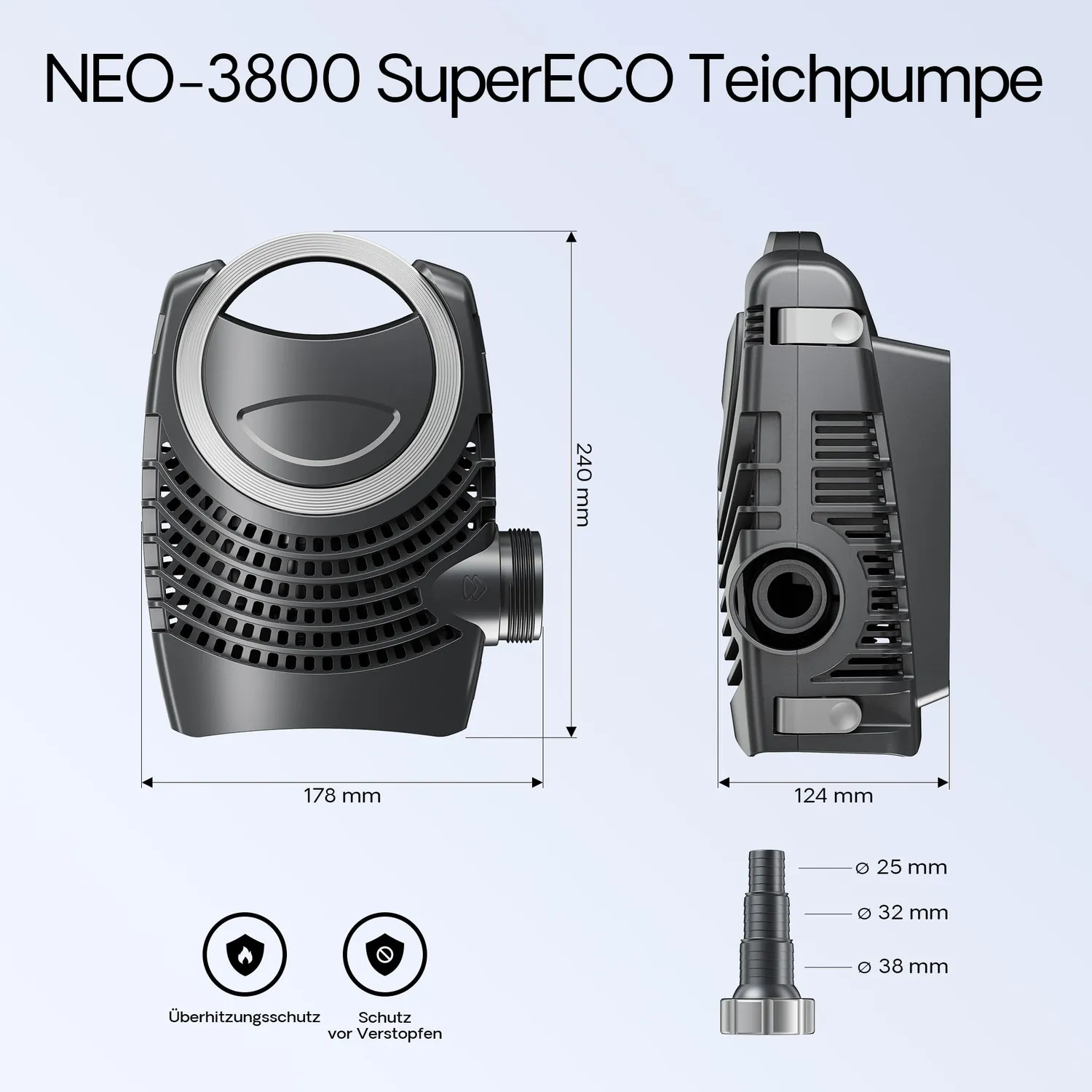 SunSun CPF-2500 Teichfilter-Set 3600 l/h 11W UVC