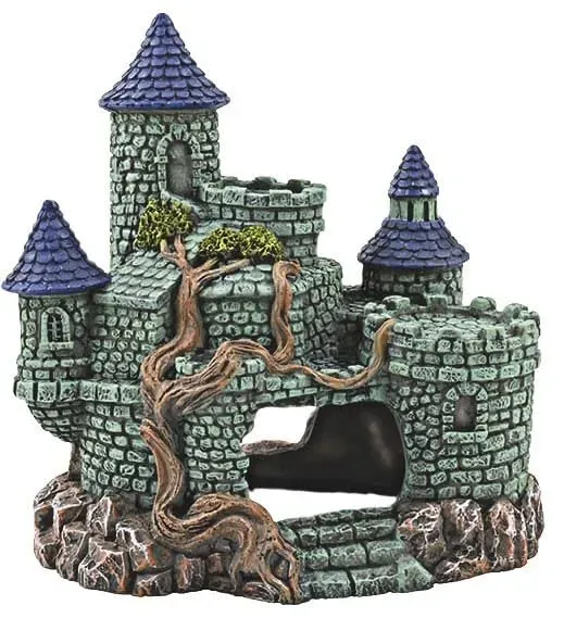 Happet Schloss 16 cm Aquarium Deko Höhle