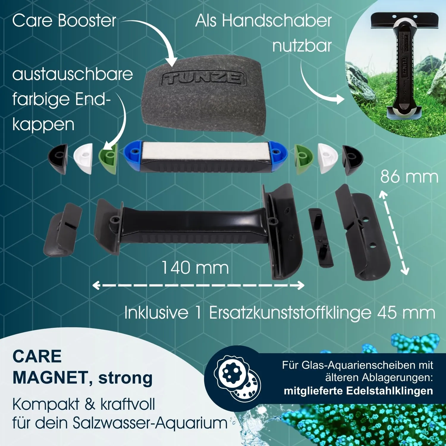 Tunze Care Magnet Strong Scheibenreiniger 15-20 mm Glas
