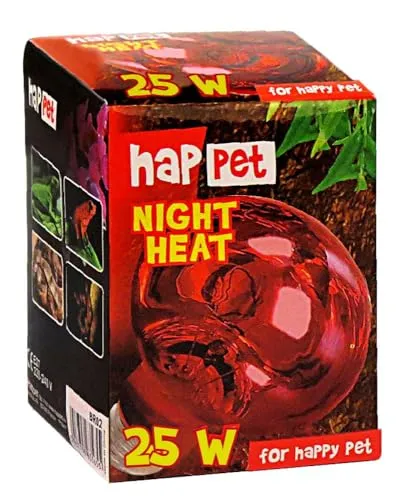 Happet Wärmelampe Rotlicht 25 W E27 Terrariumlampe
