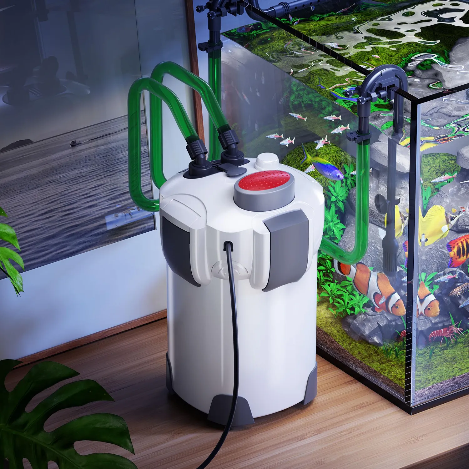 SunSun HW-302 Außenfilter 1000 l/h für Aquarien bis 400 l