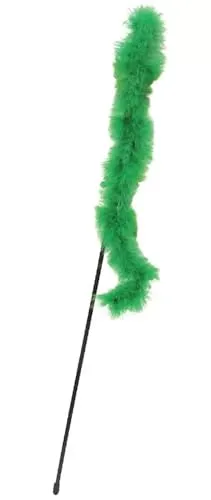Happet Angelrute Katze 48 cm Vogel mit Federn