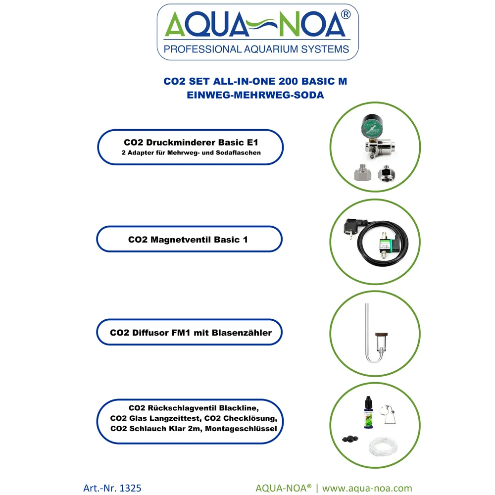 Aqua-Noa All-in-One 200 Basic M CO2-Set Soda