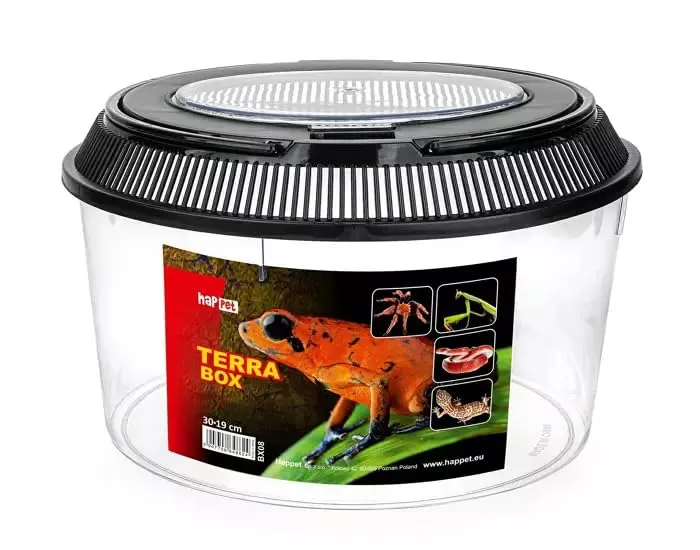 Happet Terra Box Transportbox 30x19 cm transparent Lüftungsdeckel
