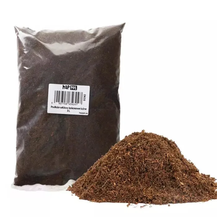 Happet Kokosboden 3 L Terrariensubstrat Natur für Reptilien