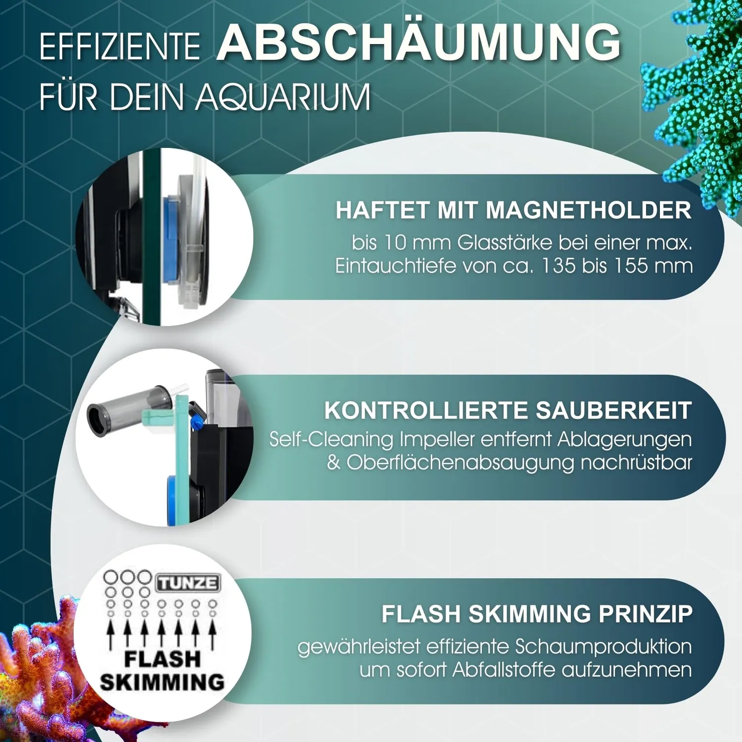 Tunze Comline DOC Skimmer 9001 Eiweißabschäumer 20-140L