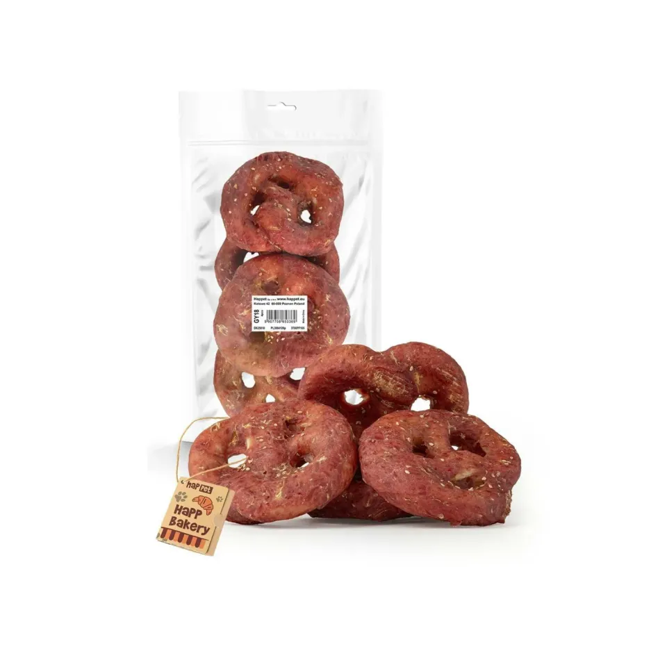 Happet Bakery Lamm Brezel Hundesnack 4 Stück getreidefrei