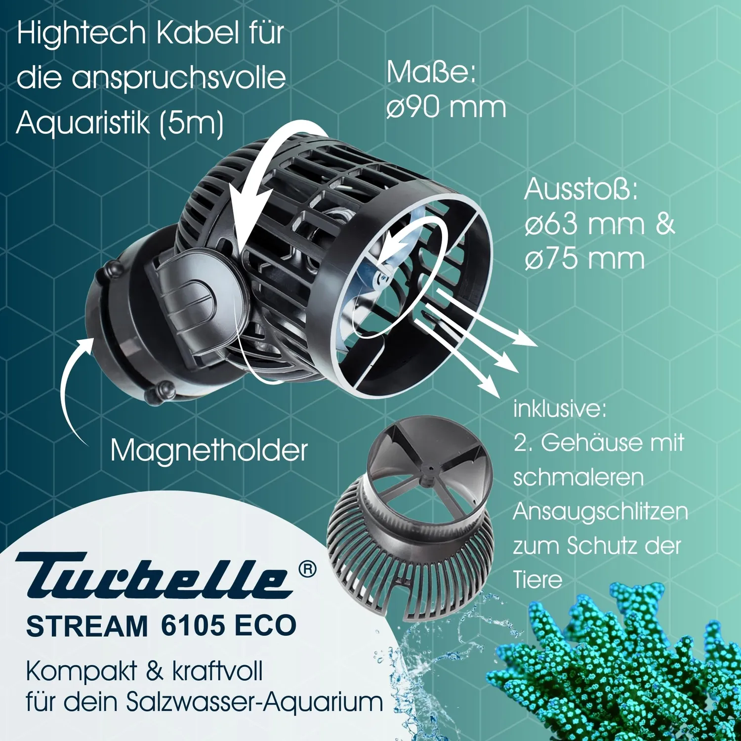TUNZE Turbelle stream 6105 eco Strömungspumpe 12000 l/h