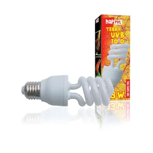 Happet UVB 5.0 Kompaktlampe 13 W E27 Terrariumlampe