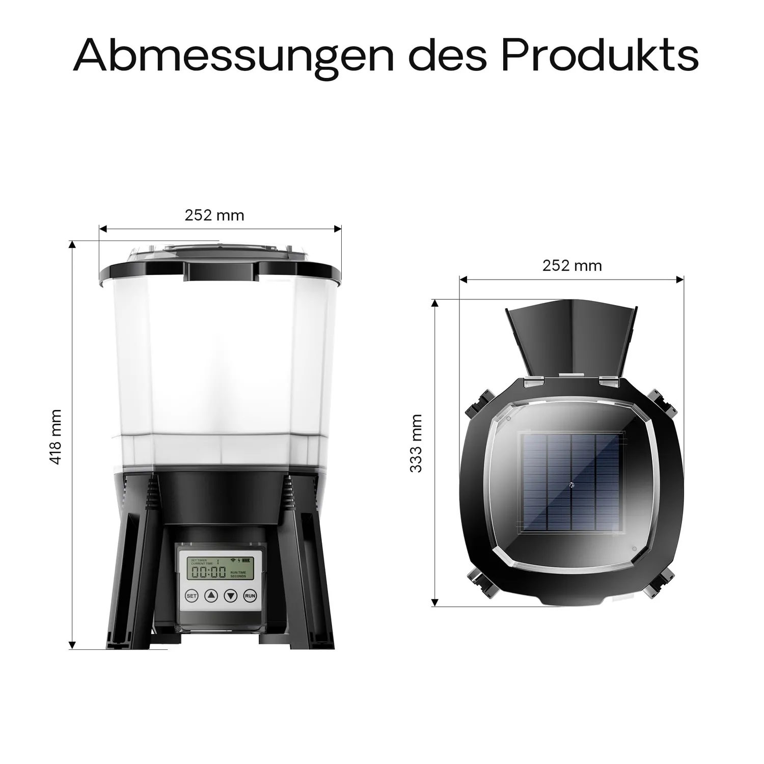 SunSun CFF-206 Futterautomat 6 Liter Solar programmierbar
